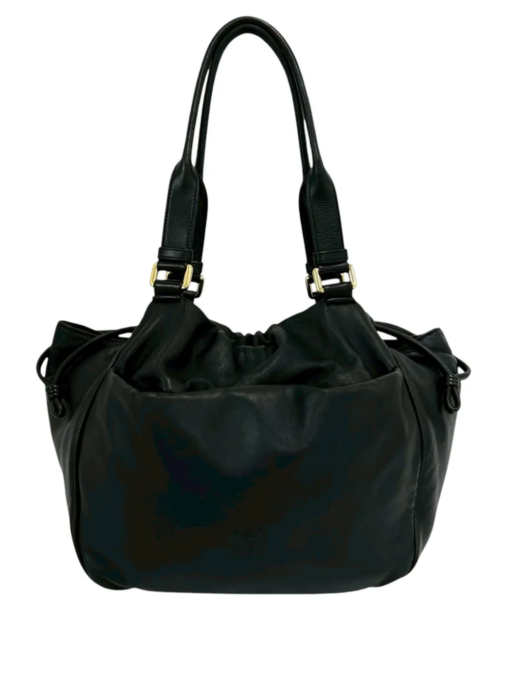 Loewe Pre-Owned 2010-2026 Leather Anagram shoulder bag - Schwarz
