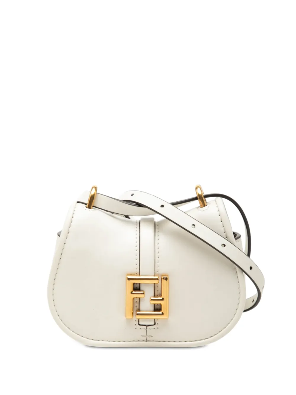 Fendi Pre-Owned 2010-2026 Nano Leather C mon crossbody bag - Bianco