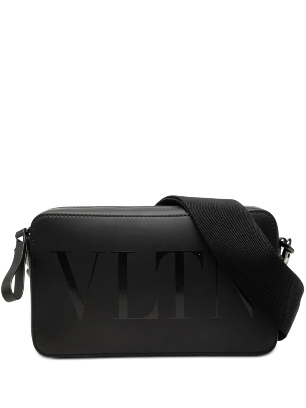 Valentino Garavani Pre-Owned 2000-2026 Leather VLTN crossbody bag - Nero