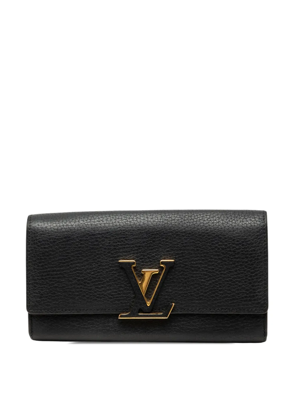 Louis Vuitton Pre-Owned 2018 Taurillon Capucines Wallet long wallets - Nero