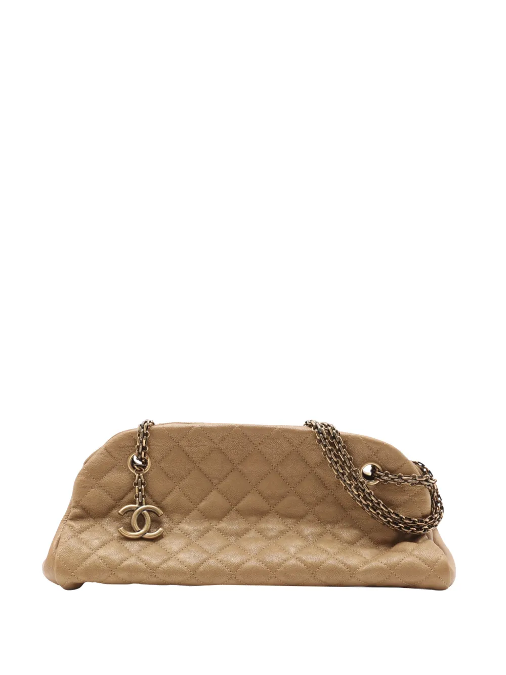 CHANEL Pre-Owned 2010-2011 Medium Caviar Just Mademoiselle Bowling Bag shoulder bag - Gold