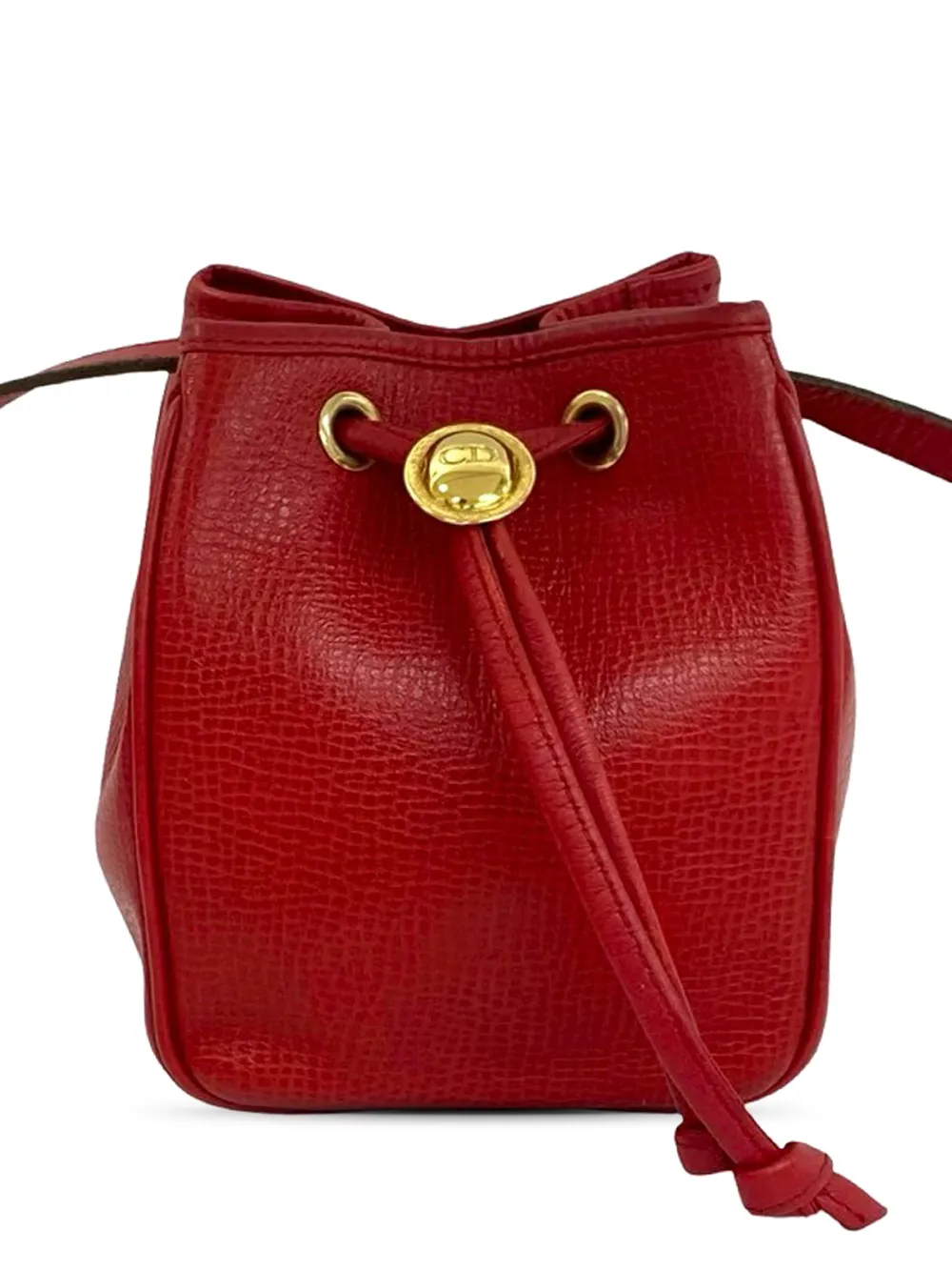 Christian Dior Pre-Owned 20th Century Leather bucket bag - Rot