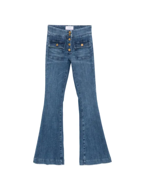 Seafarer button-fastening flared-leg jeans