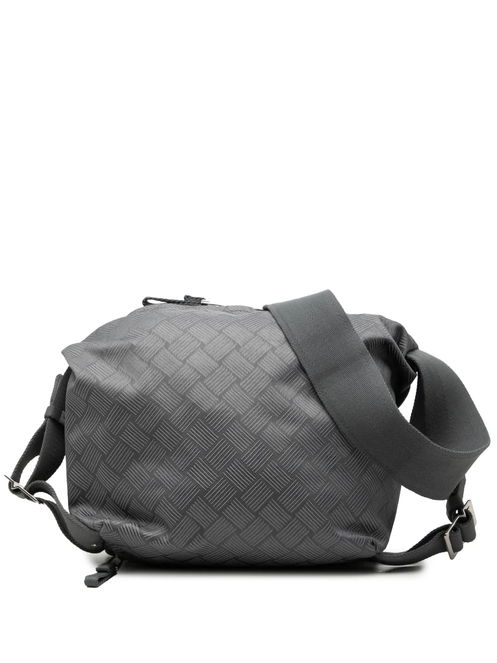 Bottega Veneta Pre-Owned 2012-2026 Nylon Intrecciato Trekking shoulder bag - Grau