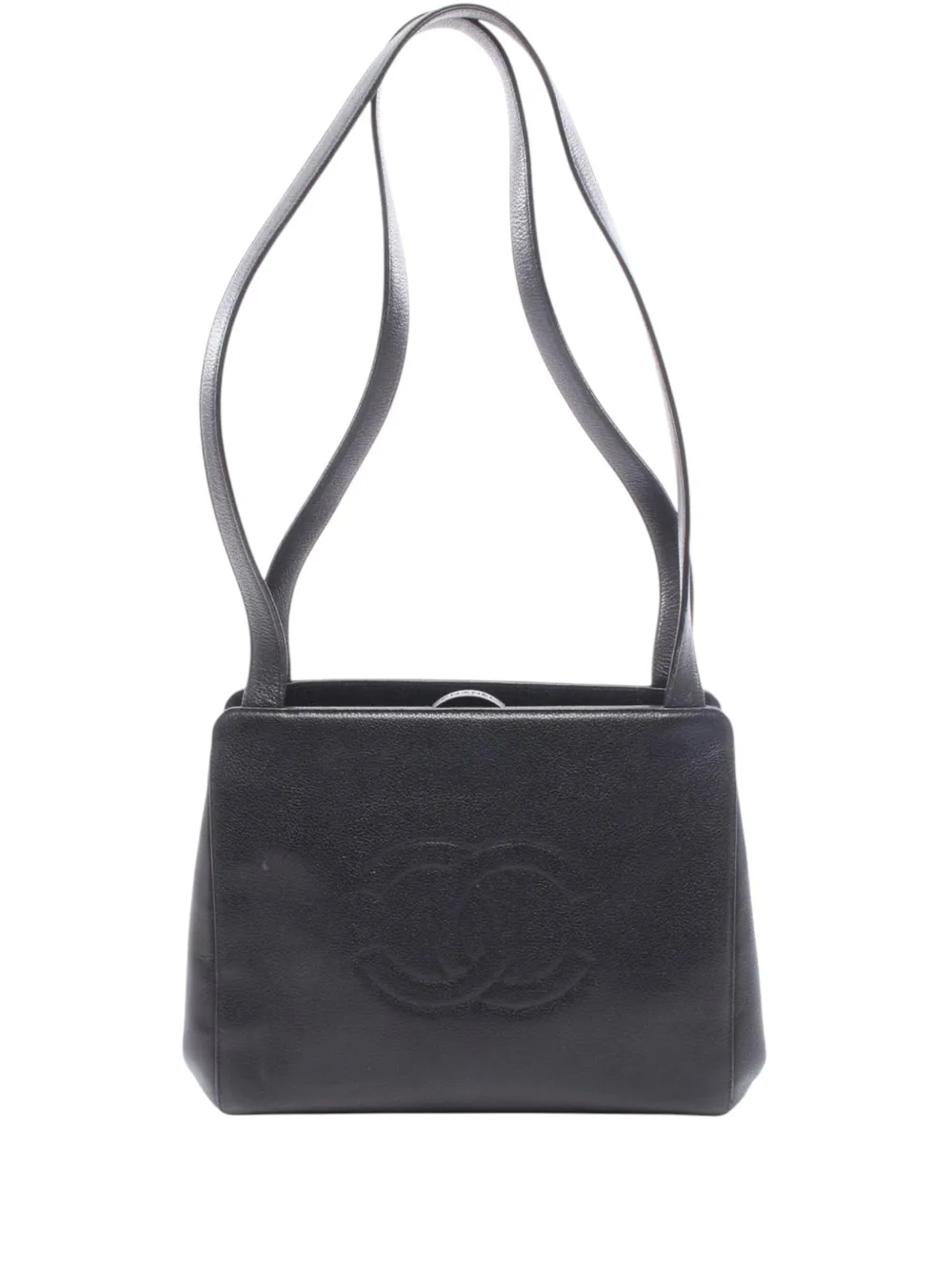 CHANEL Pre-Owned 1997-1999 CC Calfskin Frame handbag - Schwarz