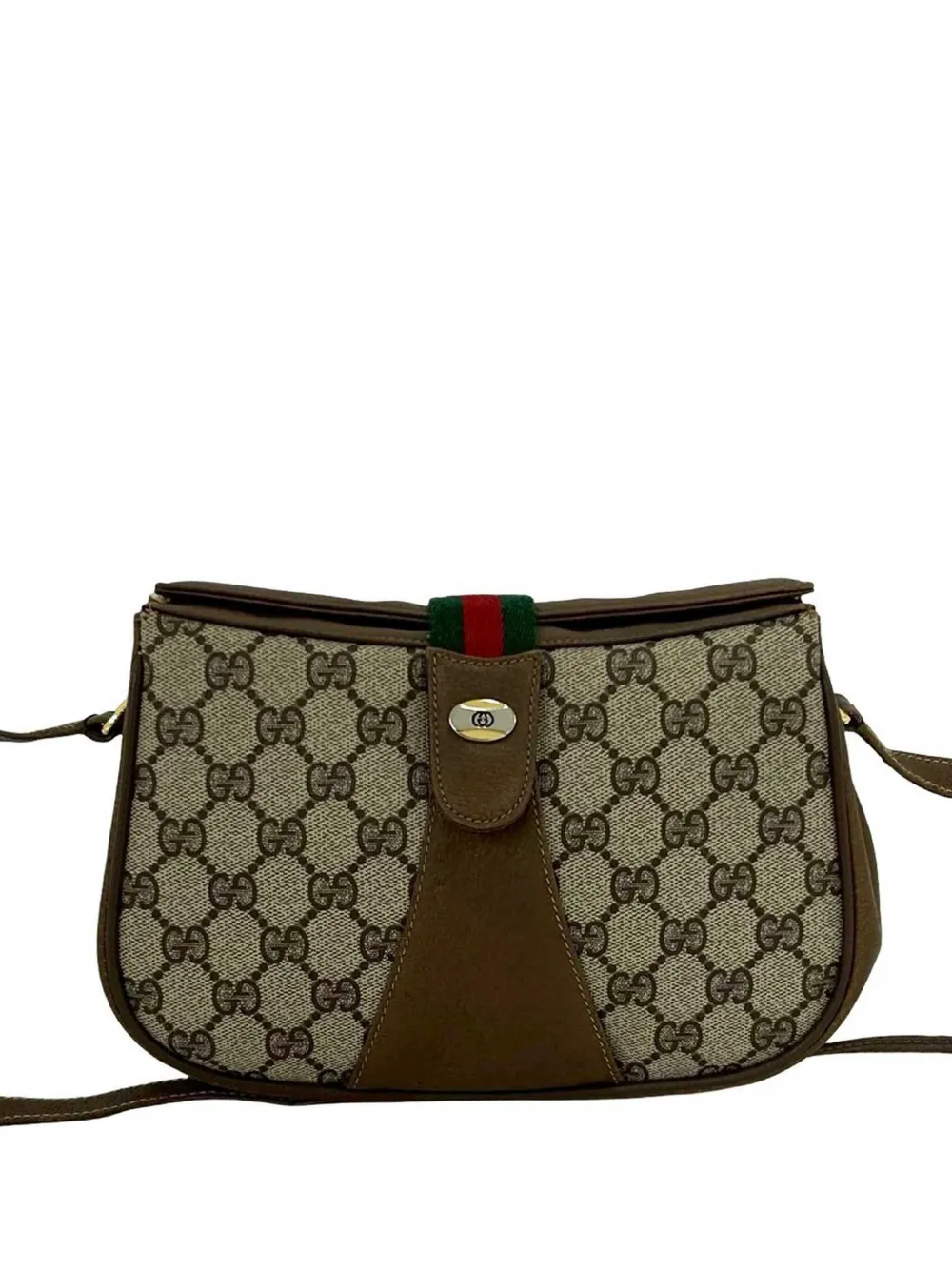 Gucci Pre-Owned 20th Century GG Supreme Web crossbody bag - Toni neutri