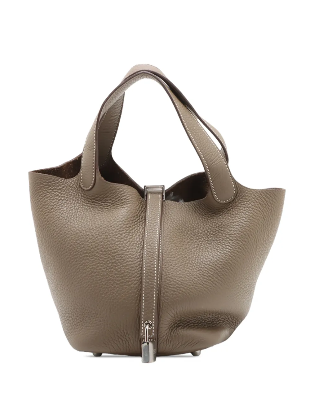 Hermès Pre-Owned 2024 Clemence Picotin Lock 18 handbag - Nude