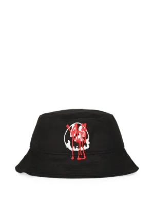 Chrome Hearts エンブロイダリー バケットハット | ブラック | FARFETCH JP