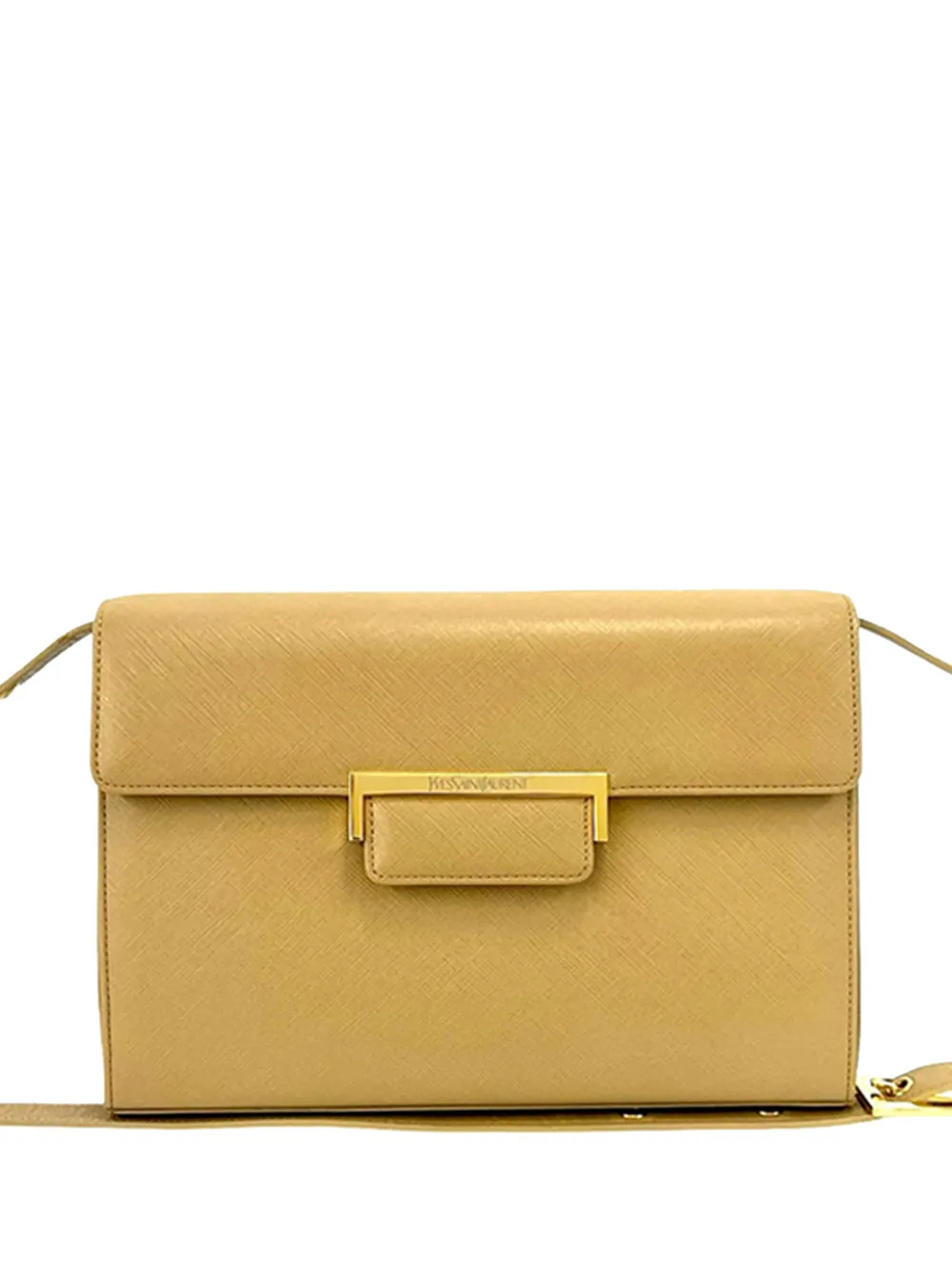 Saint Laurent Pre-Owned 20th Century Leather crossbody bag - Nude