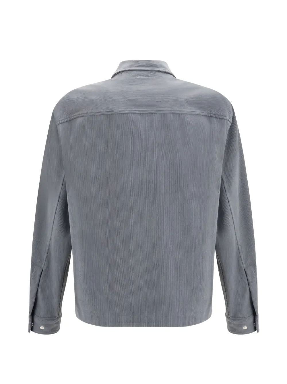 Laminar Ribfluwelen shirtjack met rits Grijs