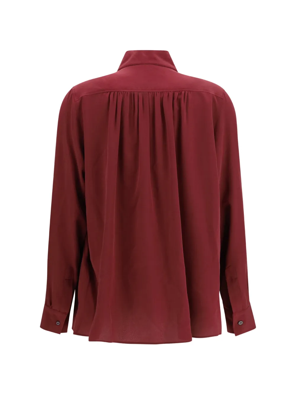 Jacob Cohën bow detail gathered blouse - Rosso