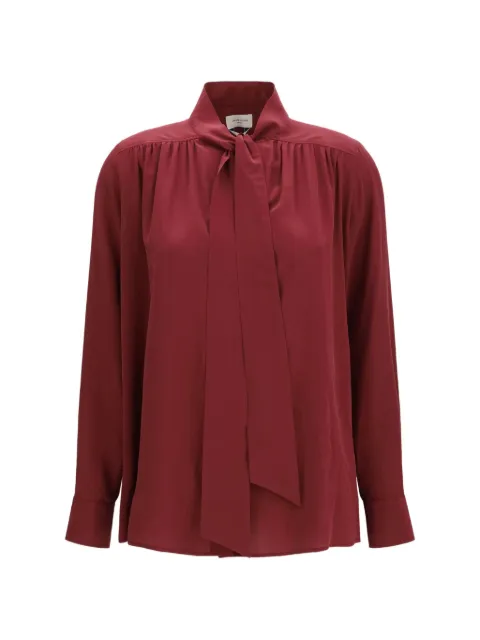 Jacob Cohën bow detail gathered blouse