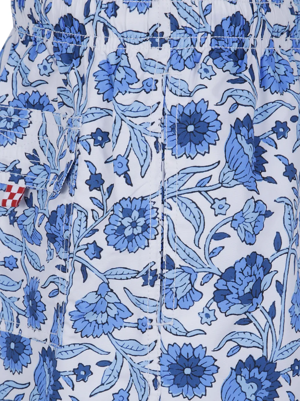 MC2 Saint Barth Gustavia zwembroek met blauwe batik bloemen-print Wit