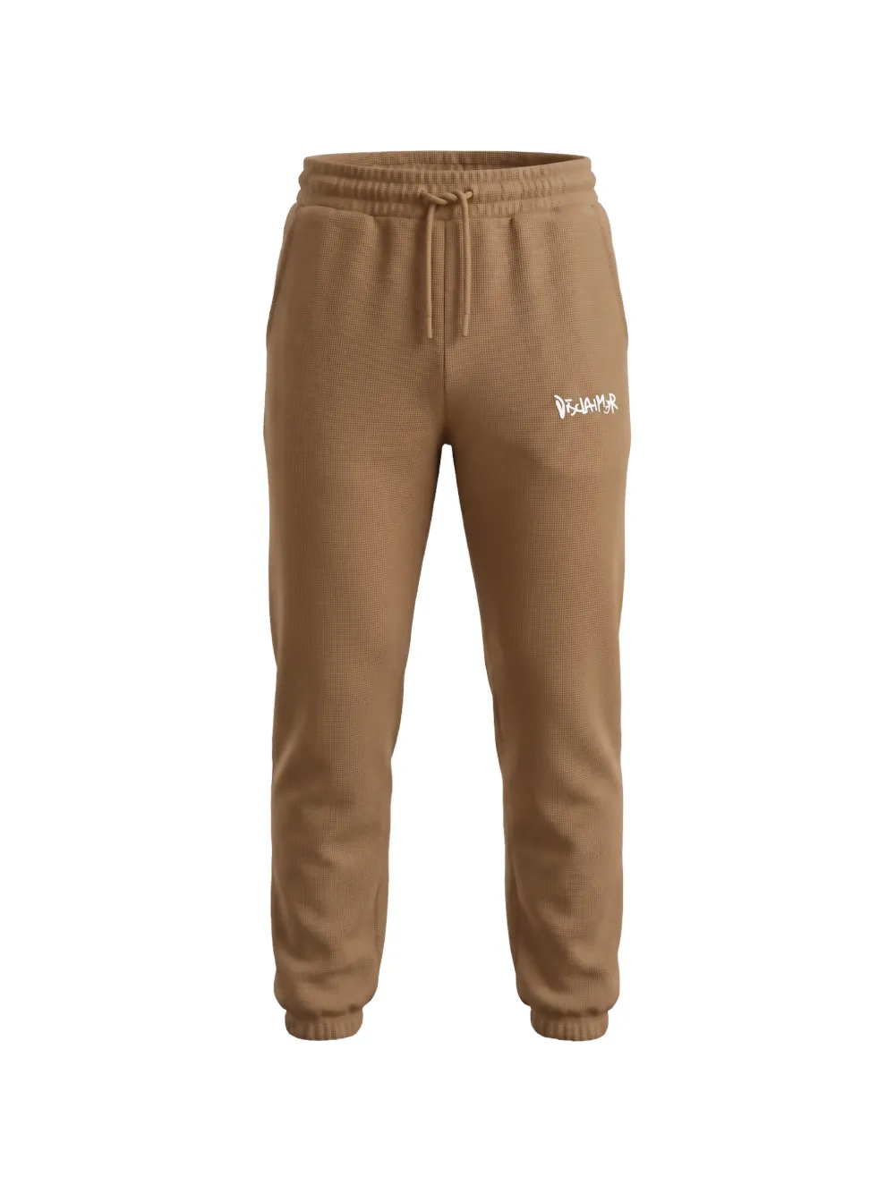 DISCLAIMER Pantaloni sportivi con coulisse e stampa logo - Marrone