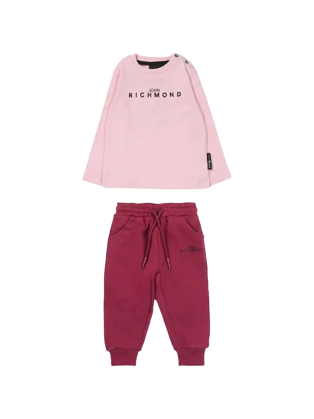 John Richmond Junior Tuta sportiva con stampa - Rosa