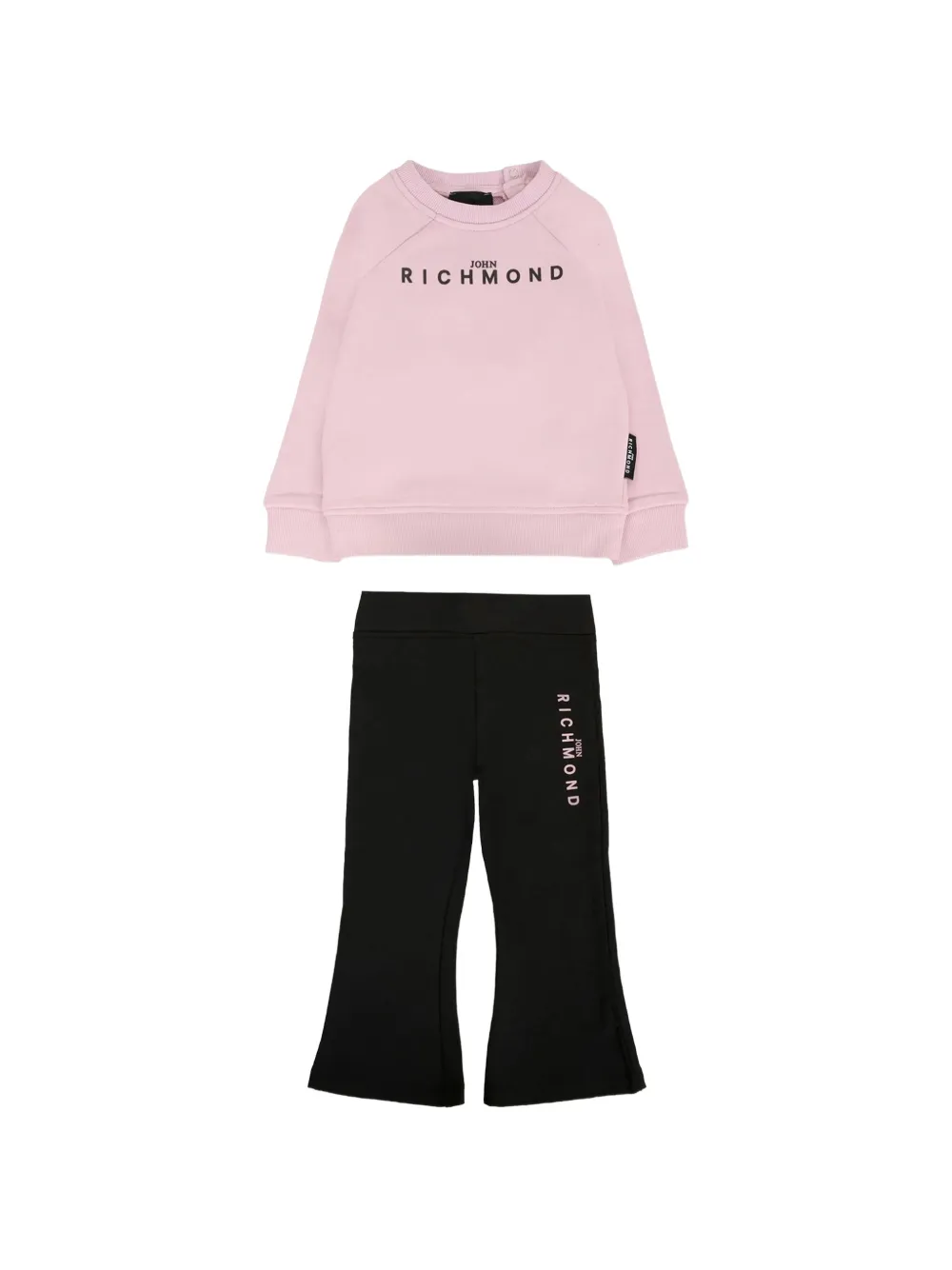John Richmond Junior Tuta sportiva con stampa - Rosa