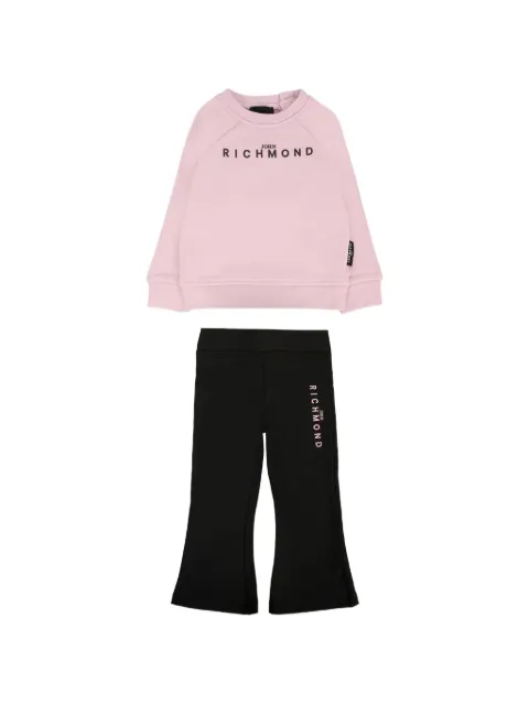 John Richmond Junior logo-print sweatshirt tracksuit