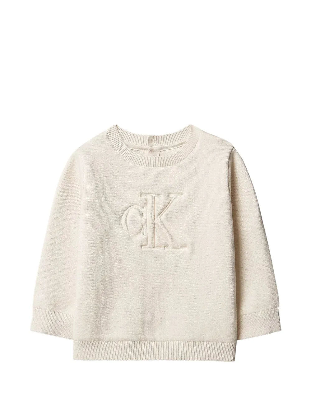 Calvin Klein Kids Maglione con ricamo - Toni neutri
