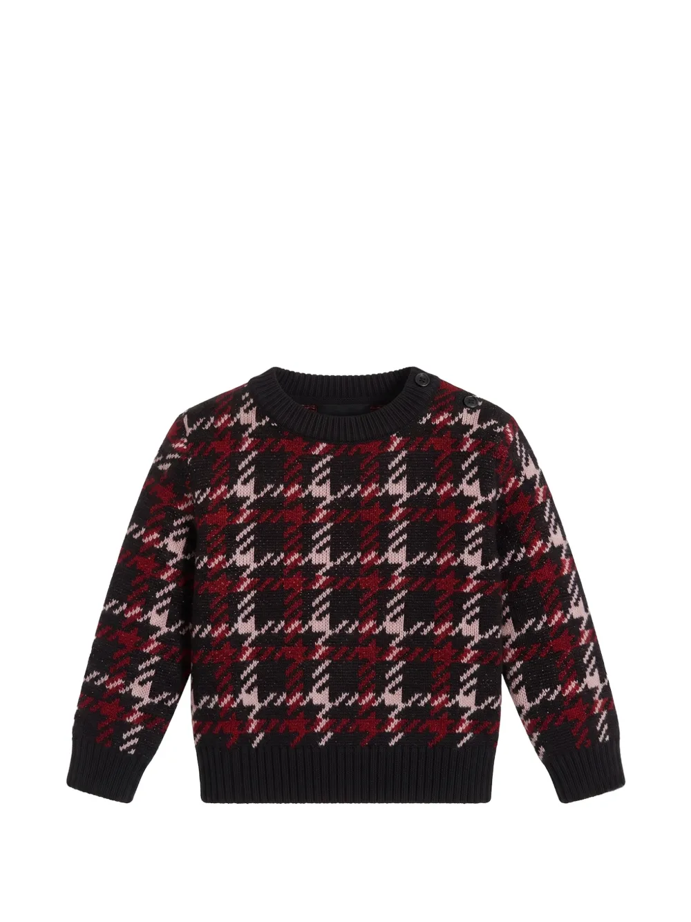 John Richmond Junior Maglione con motivo pied-de-poule - Nero