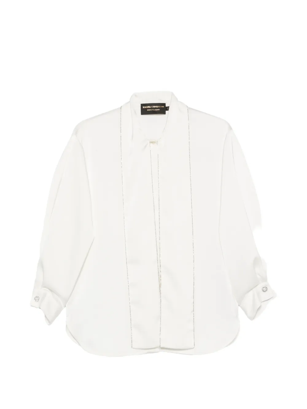 SIMONA CORSELLINI crystal-embellished blouse