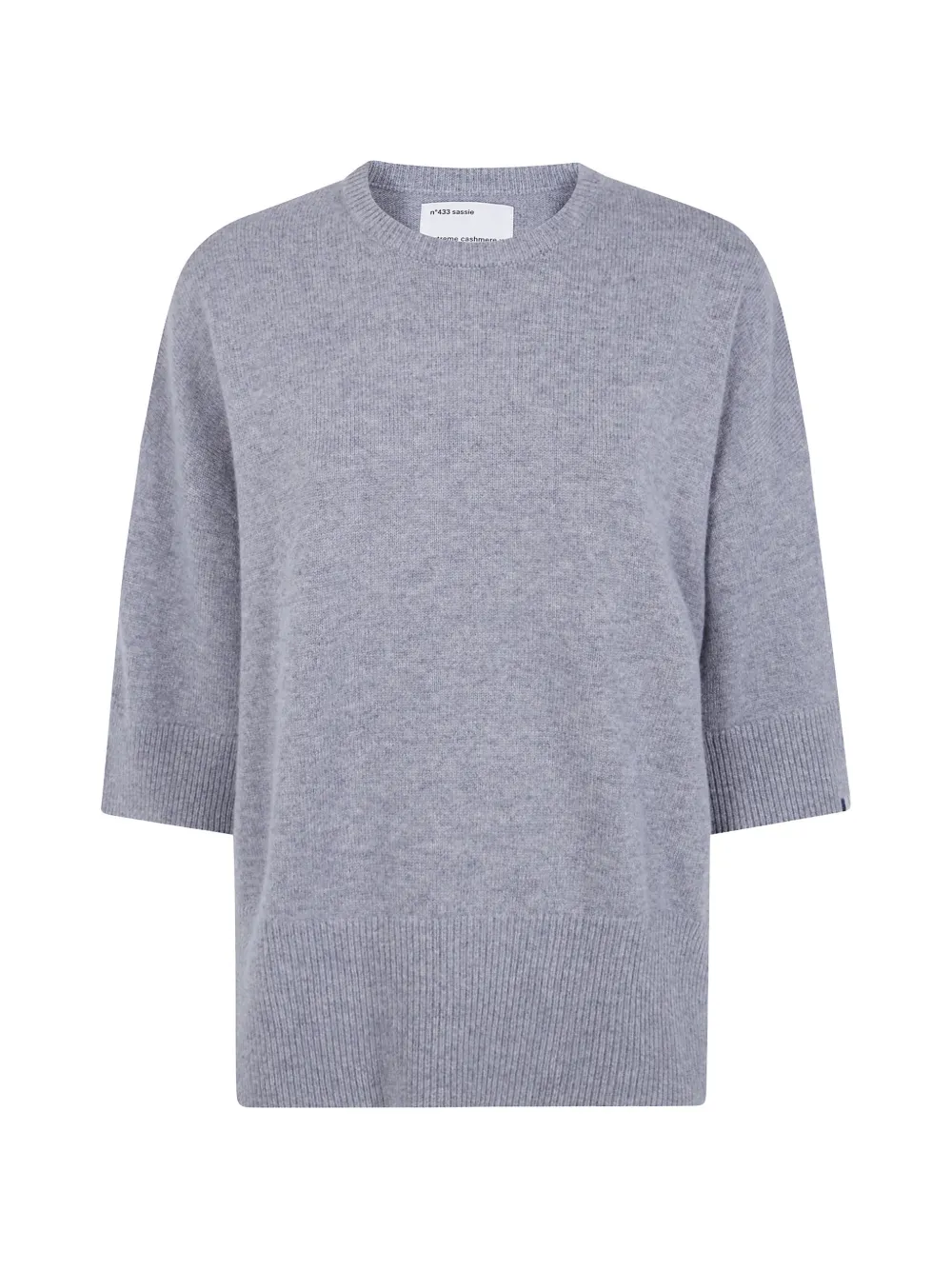 extreme cashmere 새시 라운드 넥 스웨터 | 그레이 | Image 1