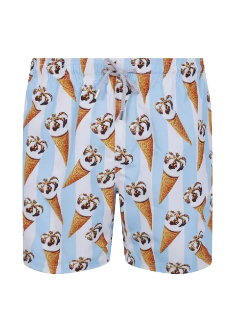 MC2 Saint Barth bañador a rayas con estampado de helado