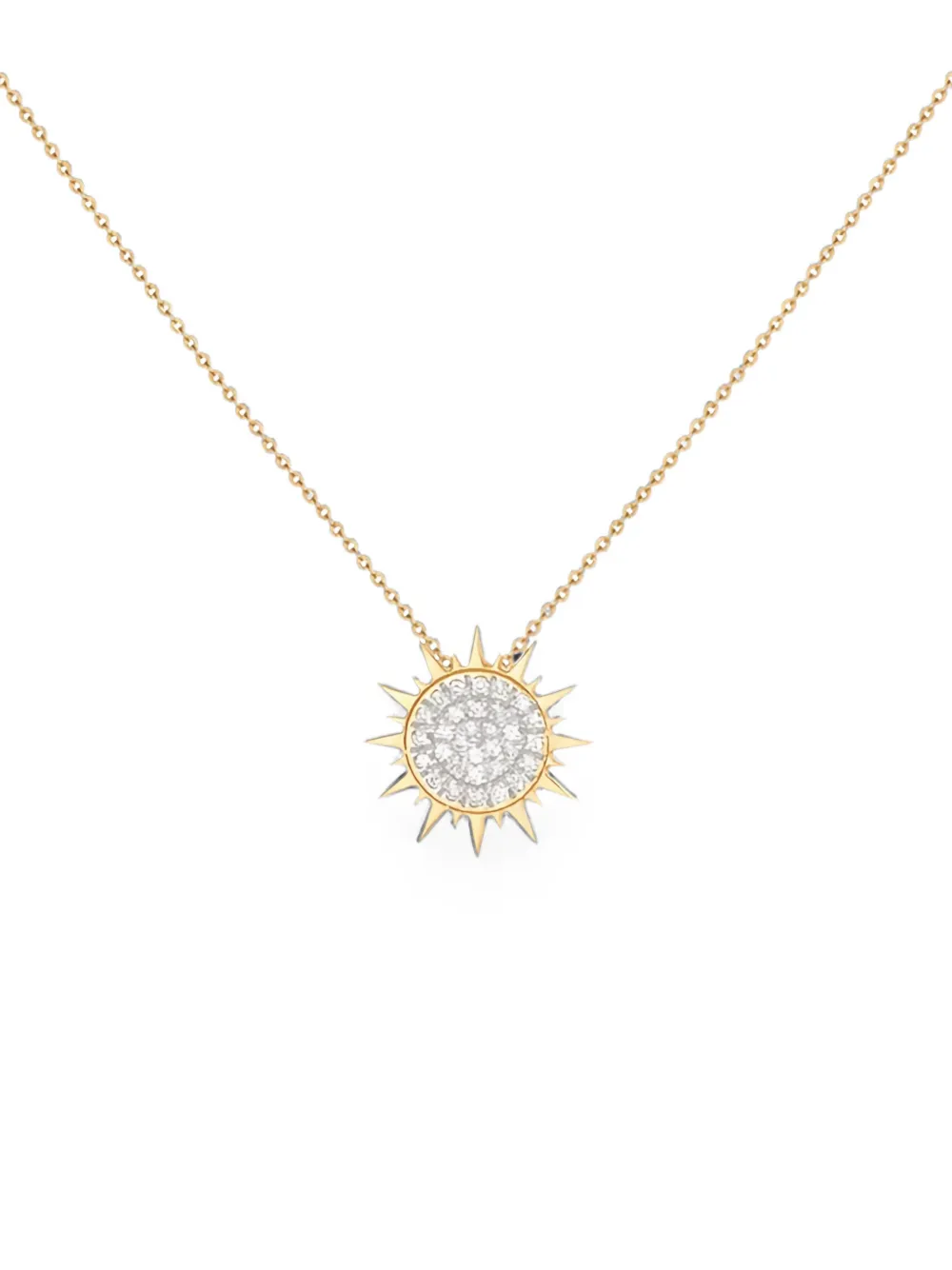 Falamank gold diamond sun pendant necklace | Gold | Image 1