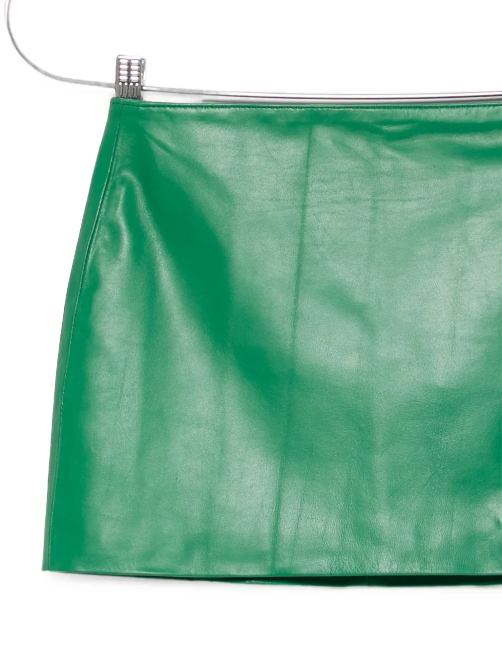 Manokhi Leren mini-rok Groen