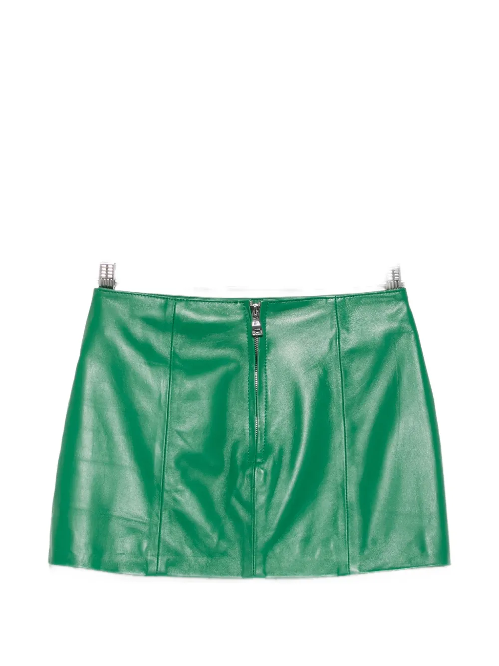 Manokhi Leren mini-rok Groen