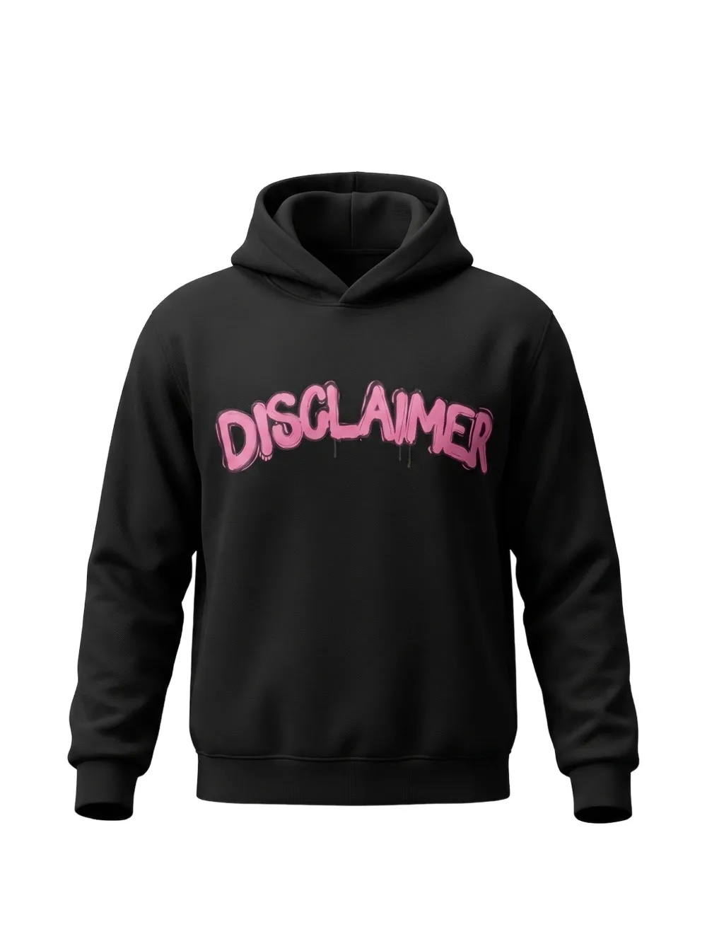 DISCLAIMER Felpa con cappuccio e logo - Nero