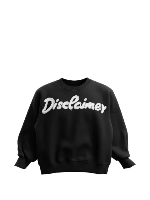 DISCLAIMER logo-print sweatshirt