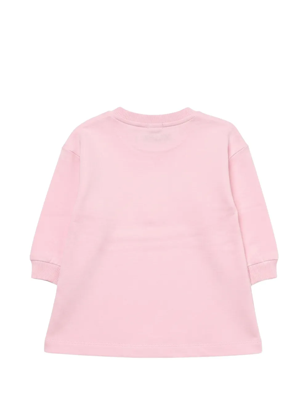 Moschino Kids Sweaterjurk met teddybeerprint Roze