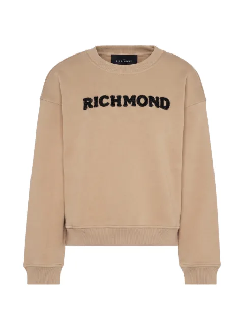 John Richmond Junior logo-embellished drop-shoulder sweatshirt