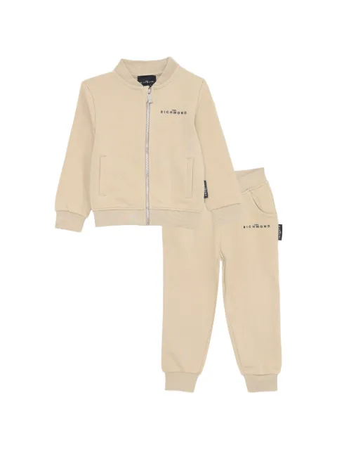 John Richmond Junior logo-print zip-up tracksuit