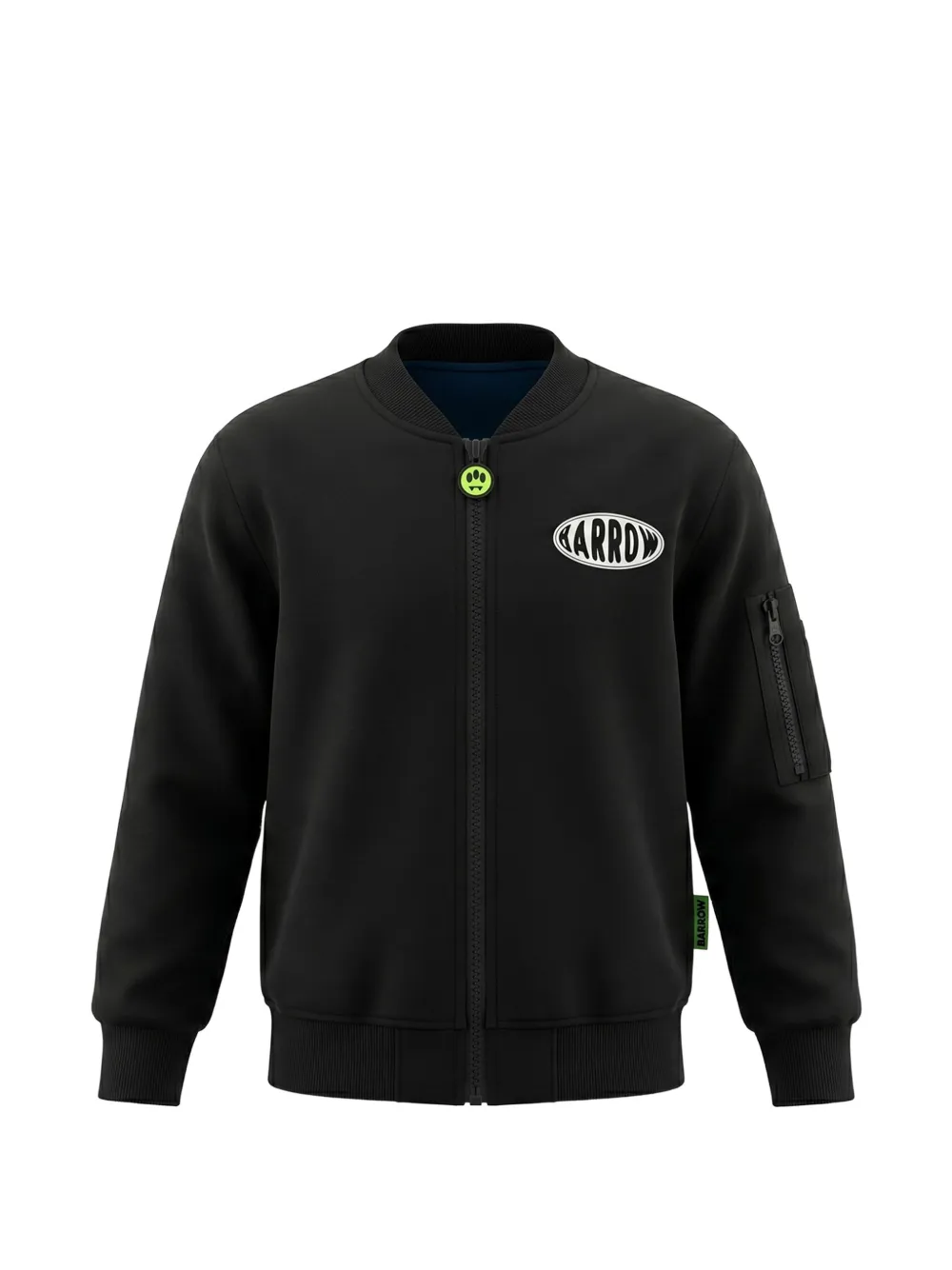 Barrow kids Felpa con cappuccio, zip e logo - Nero
