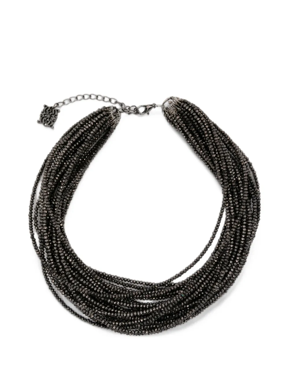 PANICALE multi-strand beaded necklace - Nero
