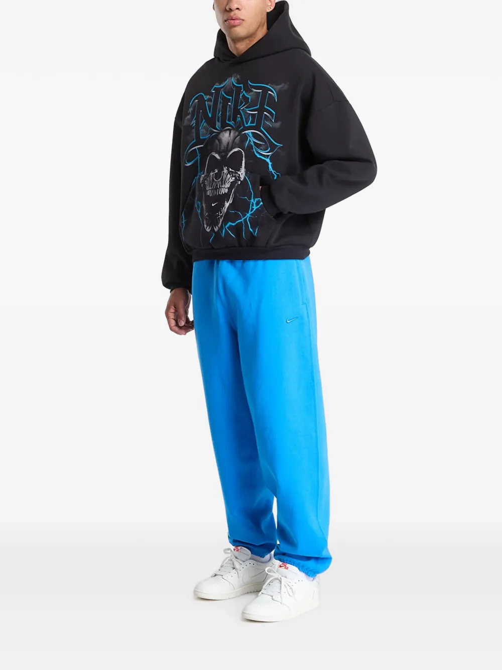 Nike Standard Issue brushed pullover basketball hoodie Zwart