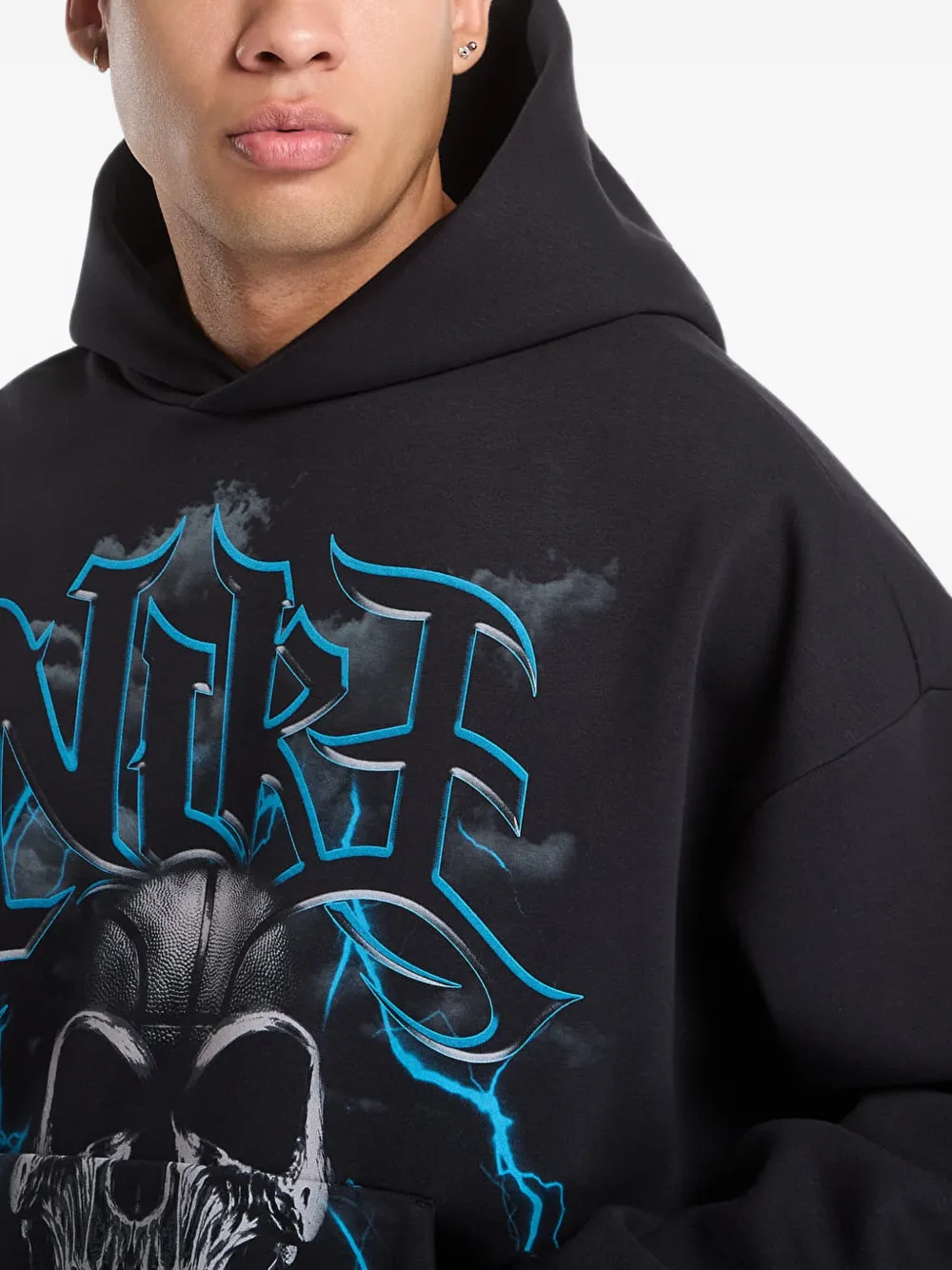 Nike Standard Issue brushed pullover basketball hoodie Zwart