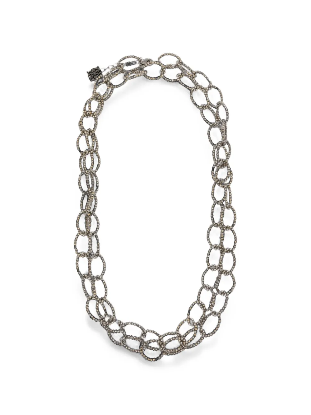 PANICALE beaded layered necklace - Grau