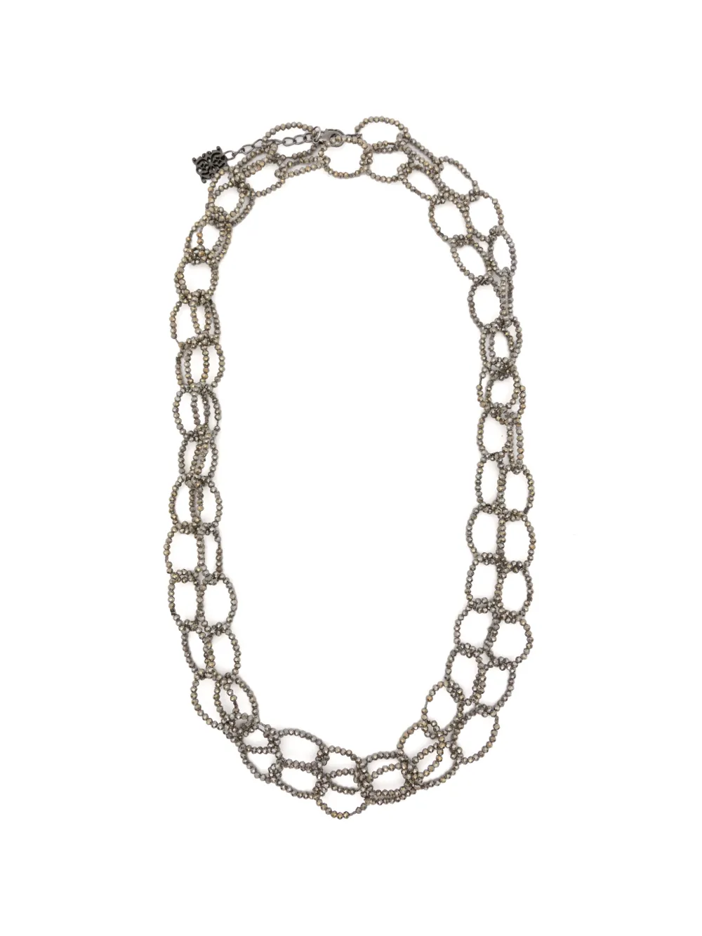 PANICALE beaded layered necklace - Grigio