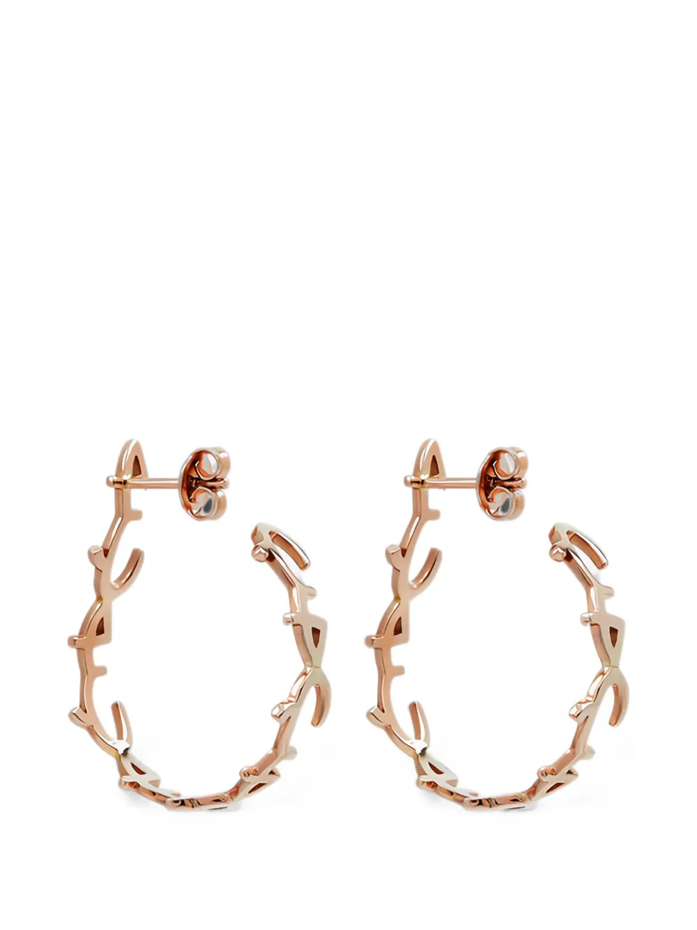 Bil Arabi calligraphy hoop earrings - Rosa