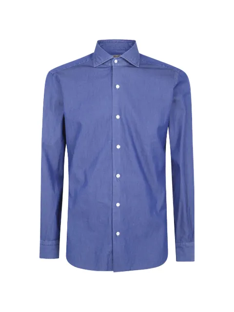 Barba spread-collar button-up shirt