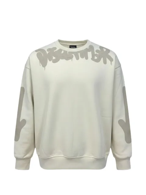 DISCLAIMER Sweater met graffiti-print en logoprint