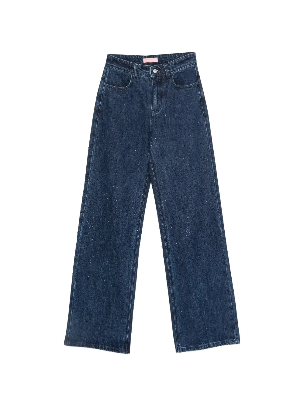 TWENTY FOURHAITCH crystal-embellished wide-leg jeans
