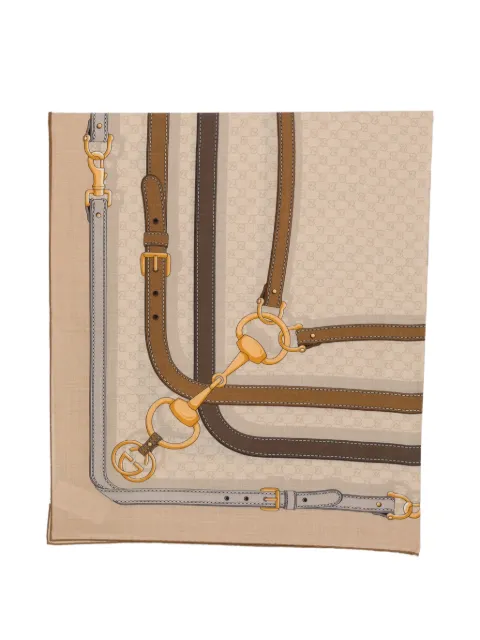 Gucci Horsebit GG Supreme scarf