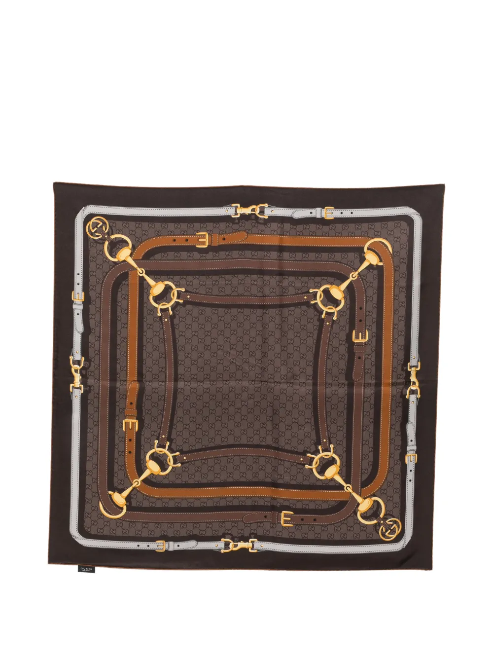 Gucci Horsebit GG Supreme Schal - Braun