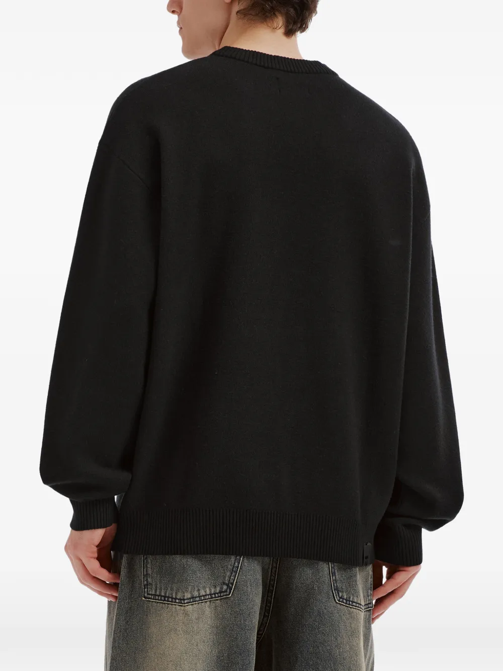 izzue Sweater met print Zwart