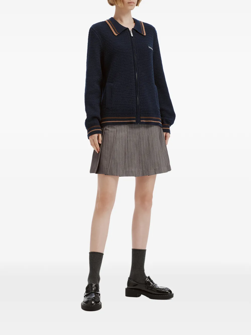 izzue Vest met rits Blauw
