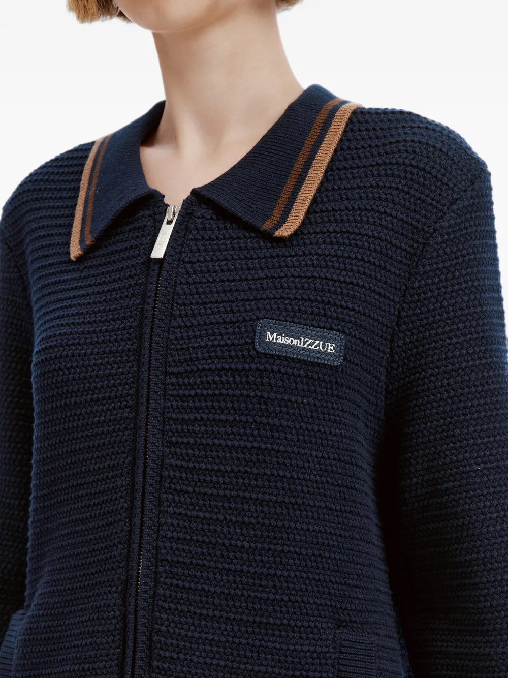 izzue Vest met rits Blauw