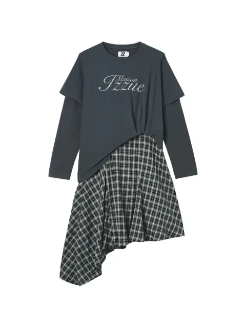 izzue layered asymmetric dress